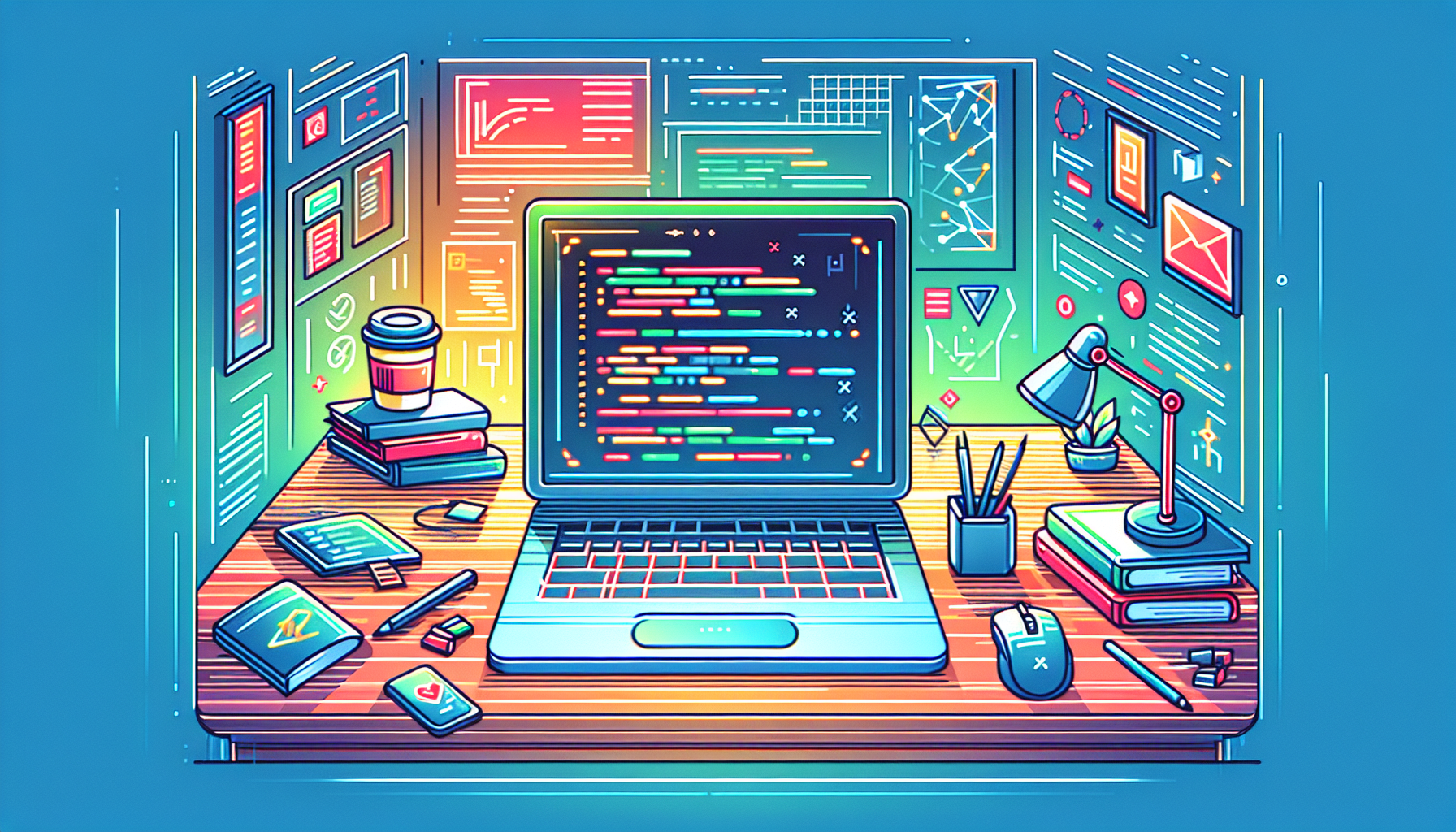 学習とPC作業のイメージ